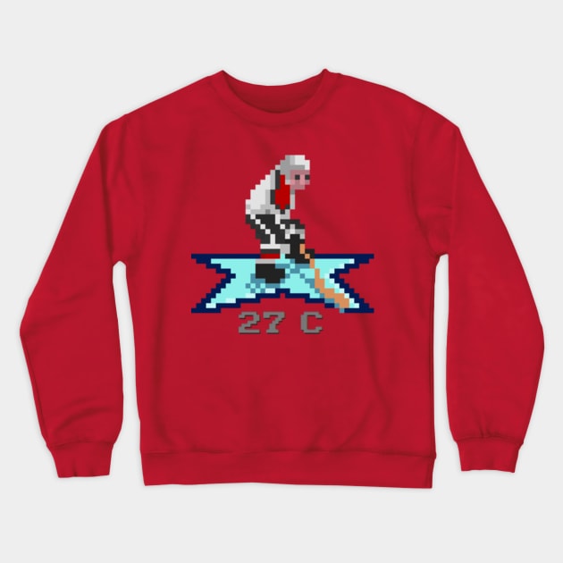 16-Bit Legend Jeremy Roenick (HOME) Crewneck Sweatshirt by Beerleagueheroes.com Merch Store